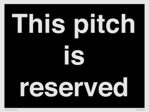 This pitch is reserved